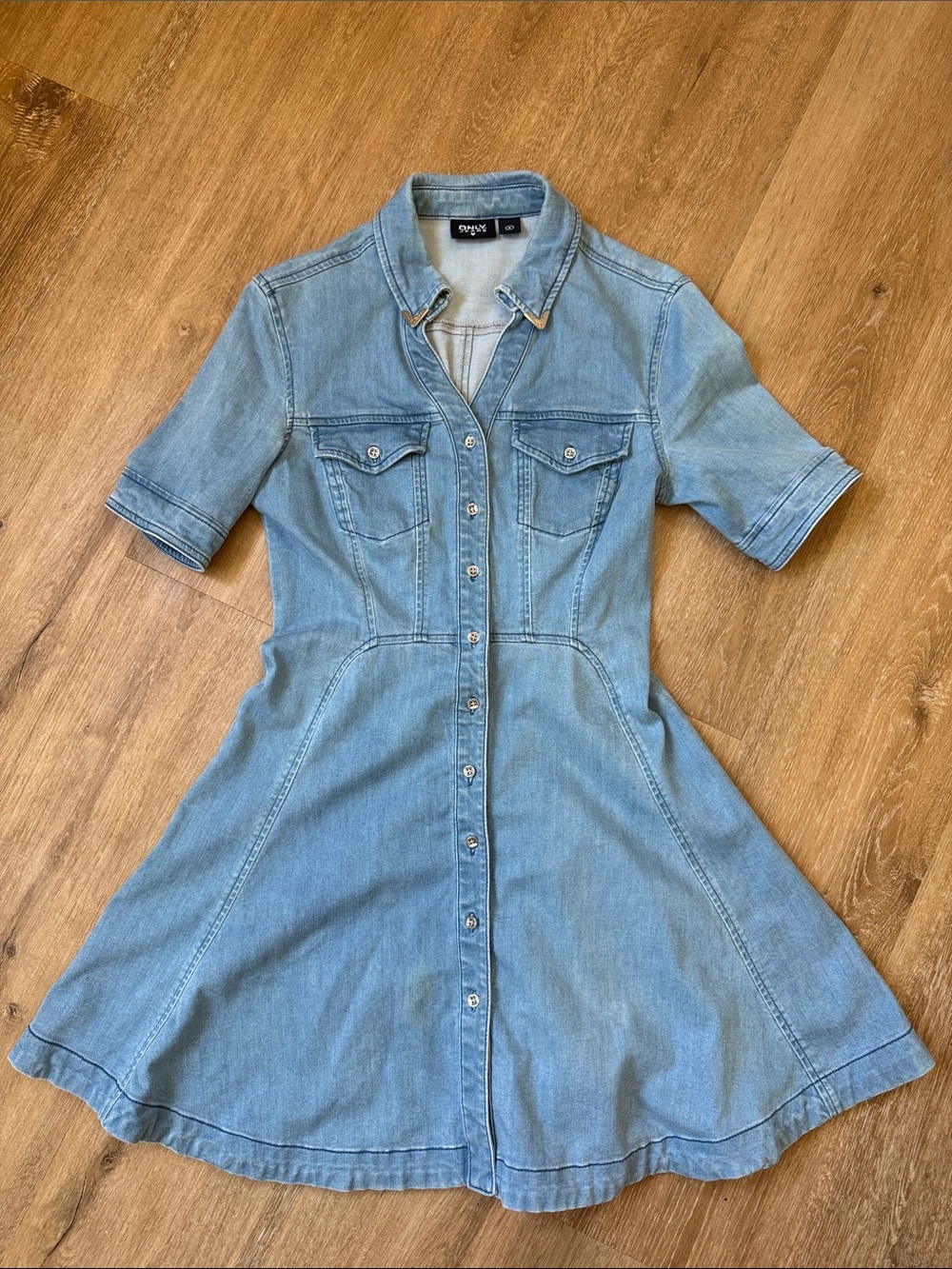 ONLY Denim Shirt Dress - Size S